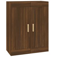 vidaXL Wall Cabinet Brown Oak 69.5x32.5x90 cm Engineered Wood