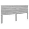 vidaXL Bed Frame Grey Sonoma 200 x 200 cm Solid Pine Wood