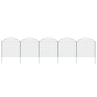 vidaXL Arched Garden Fence Set 77.5x78.5 cm Green