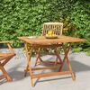 vidaXL Folding Garden Table 90x90x75 cm Solid Wood Acacia