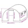 vidaXL Greenhouse Replacement Cover (8 m&sup2;) 400x200x200 cm Green