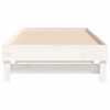 vidaXL Pull-out Day Bed without Mattress White 2x(90x190) cm
