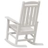 vidaXL Garden Rocking Chair White 70 x 92 x 108cm HDPE