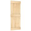 vidaXL Sliding Door with Hardware Set 80x210 cm Solid Wood Pine