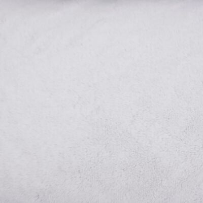 vidaXL Dog Bed Grey and White 85.5x70x23 cm Linen Look Fleece
