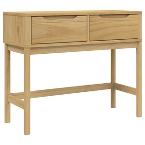 vidaXL Console Table "FLORO" Wax Brown 89,5x36,5x73 cm Solid Wood Pine