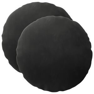vidaXL Cushion with Pillow HEERLEN 2 pcs Black Velvet