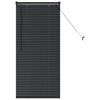 vidaXL Venetian Blinds Height Adjustable Black 130 x 65 cm Aluminium