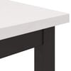 vidaXL Table White 80 x 50 x 77 cm Engineered Wood and Steel