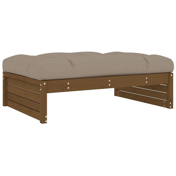 vidaXL Garden Footstool Honey Brown 120x80 cm Solid Wood Pine