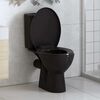 vidaXL Soft-close Toilet Seat with Quick-release Design Black