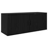 vidaXL Wall-mounted TV Cabinet Set 2 pcs Black Oak 100 x 34.5 x 40 cm