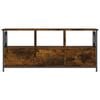 vidaXL TV Cabinet Smoked Oak 102x33x45 cm Engineered Wood&Iron