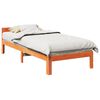 vidaXL Bed Frame without Mattress Wax Brown 90x200 cm Solid Wood Pine