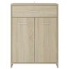 vidaXL Bathroom Cabinet Sonoma Oak 60x33x80 cm Engineered Wood