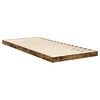 vidaXL Floor Bed Frame Smoked Oak 90 x 200 cm Engineered Wood