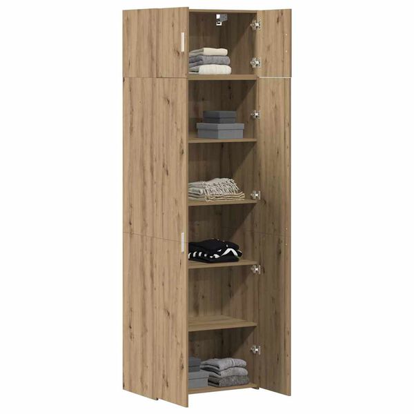 vidaXL Storage Cabinet 3 pcs Artisan Oak