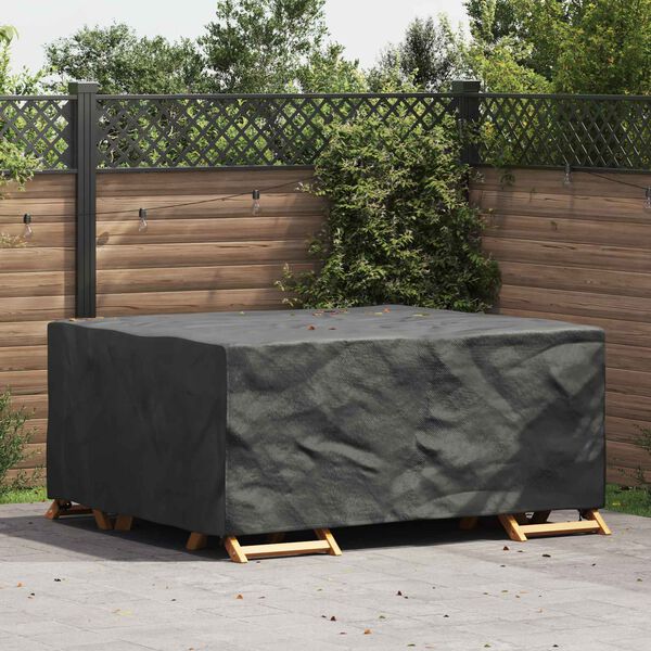 vidaXL Furniture Cover Plain Black 200 x 150 x 85 cm 600D