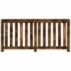 vidaXL Radiator Cover Smoked Oak 175x20x82 cm Engineered Wood