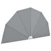 vidaXL Collapsible Terrace Side Awning Grey 200 cm