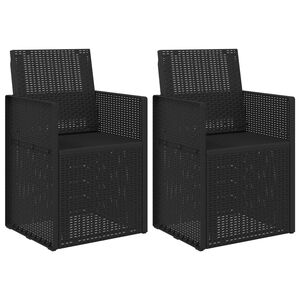 vidaXL Garden Dining Chairs 2 pcs Anthracite 53 x 47 x 88.5 cm PP