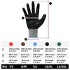 vidaXL Work Gloves 12 pcs Grey and Black 9 / L Polyester