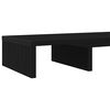 vidaXL Monitor Stand Riser Adjustable Black Oak 80x24x10.5 cm