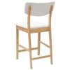 vidaXL Dining Chairs 2 pcs Natural 48 x 49 x 95 cm Solid Rubber Wood