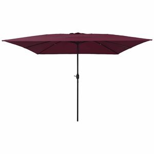 vidaXL Garden Parasol Bordeaux Red 295 x 295 x 245 cm