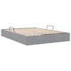 vidaXL Storage Bed with Mattress Light Grey 135 x 190 cm Fabric