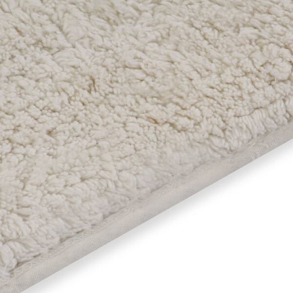vidaXL Bathroom Mat Set 2 Pieces Fabric White