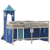 vidaXL Curtains for Loft Bed with Tower Blue Polyester