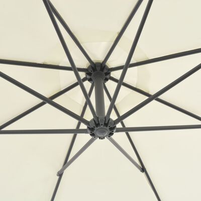 vidaXL Cantilever Umbrella with Steel Pole 300 cm Sand