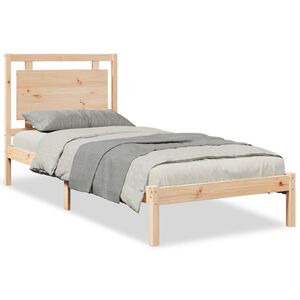 vidaXL Extra Long Bed Frame without Mattress&nbsp;100x210 cm Solid Wood