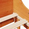 vidaXL Bed Frame without Mattress Wax Brown 140x200 cm Solid Wood Pine