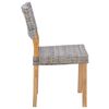 vidaXL Dining Chair 2 pcs Kubu Grey 46 x 55 x 84 cm Kubu Rattan