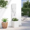 vidaXL Garden Privacy Screen White 32 x 140 cm Cold-rolled steel
