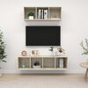 vidaXL 2 Piece TV Cabinet Set Sonoma Oak Engineered Wood
