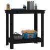 vidaXL Work Bench Black 80x50x80 cm Solid Wood Pine