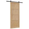 vidaXL Sliding Door ORKDAL Brown 86 x 211 cm Solid Pine Wood