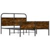 vidaXL Bed Frame without Mattress 140x190 cm Sonoma Oak Engineered Wood