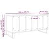 vidaXL Record Cabinet Artisan oak 100 x 38 x 48 cm Engineered Wood