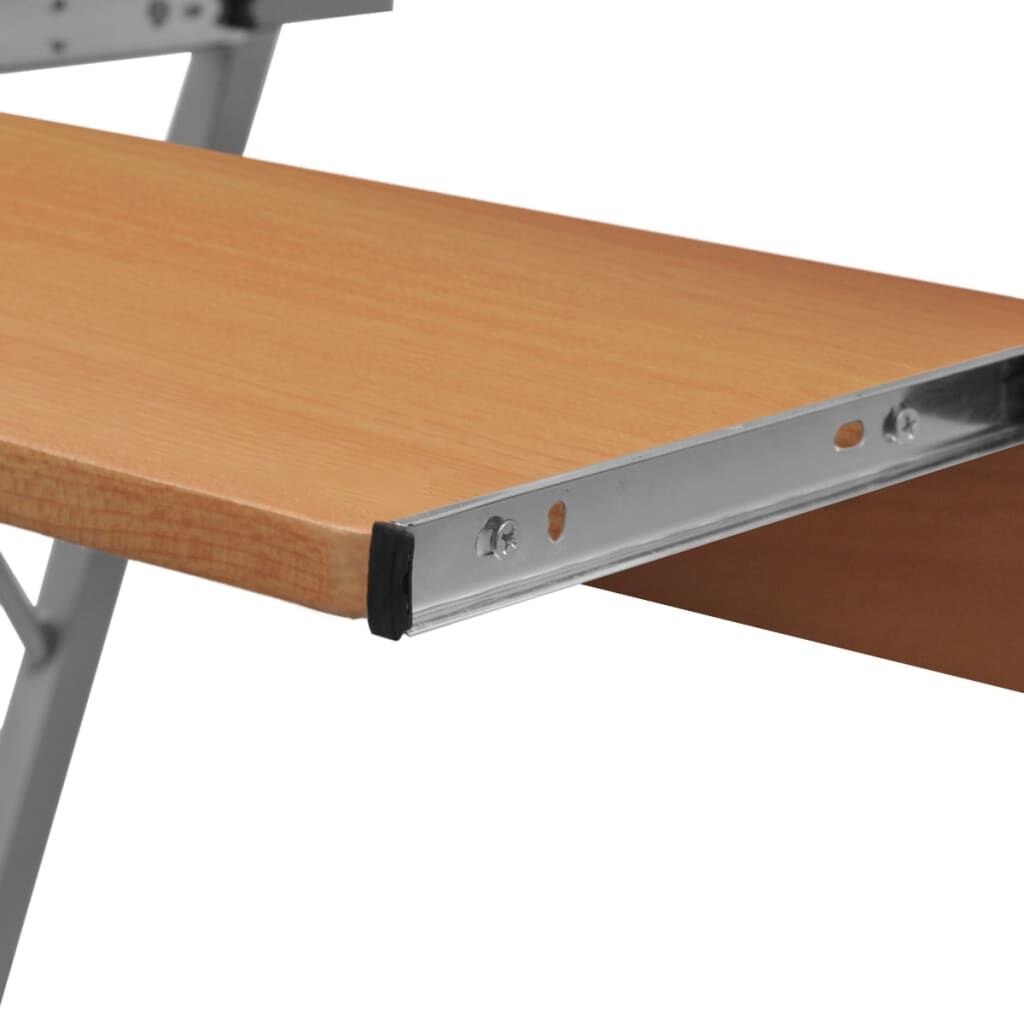 Desk with roll clearance out keyboard