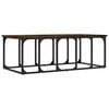 vidaXL Coffee Table Smoked Oak 100x50x35.5 cm Engineered Wood