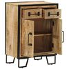 vidaXL Sideboard with 2 Drawers 53x31x72 cm Solid Wood Mango and Iron