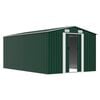 vidaXL Garden Shed 257x392x181 cm Metal Green