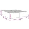 vidaXL Bed Frame without Mattress Black&nbsp;Super King Fabric