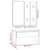 vidaXL Hallway Furniture Set Brown Oak Engineered Wood