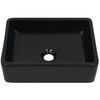 vidaXL Basin Ceramic Rectangular Black 41x30x12 cm