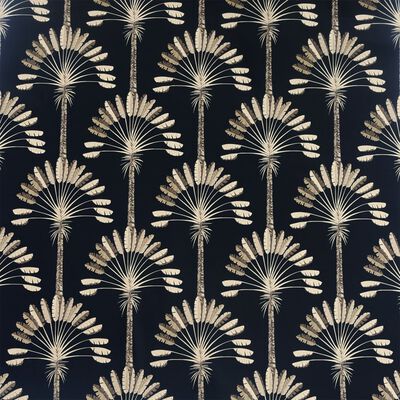 DUTCH WALLCOVERINGS Wallpaper Palm Palace Black and Gold